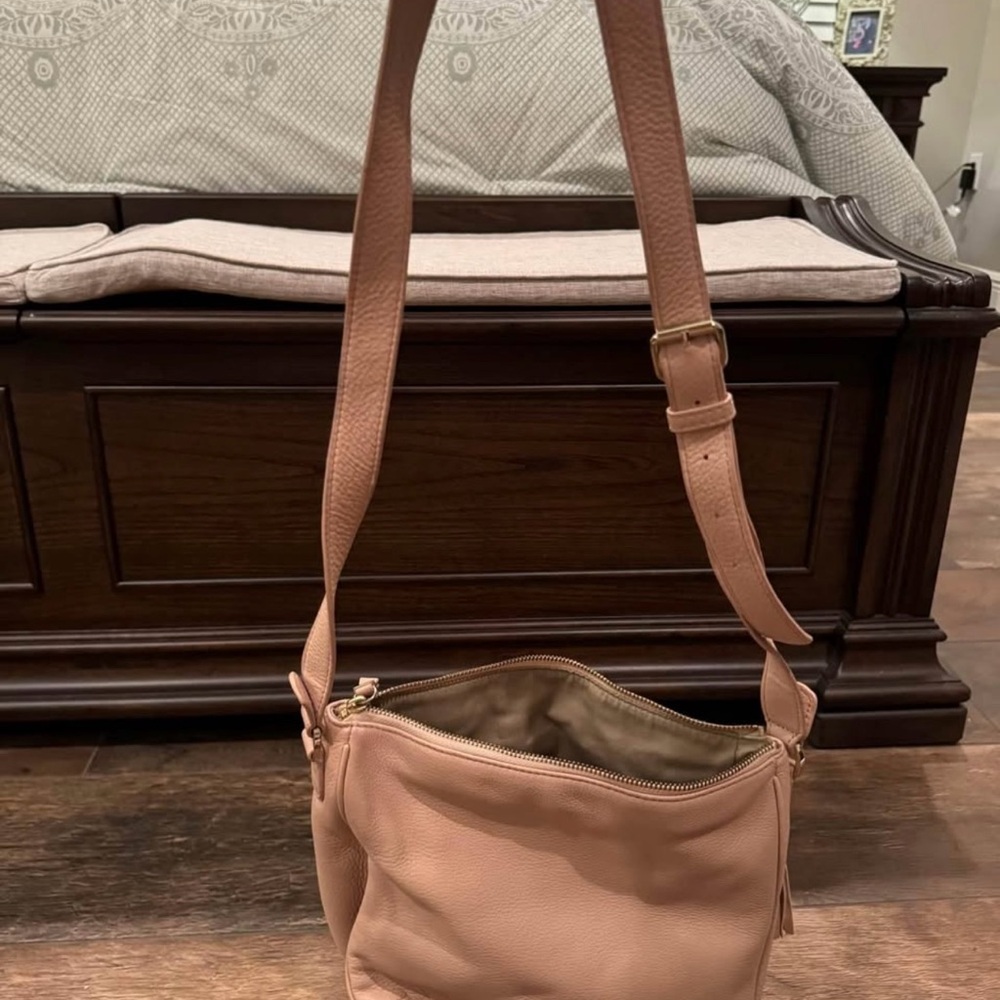 Talbots Pale Pink Leather Shoulder Bag